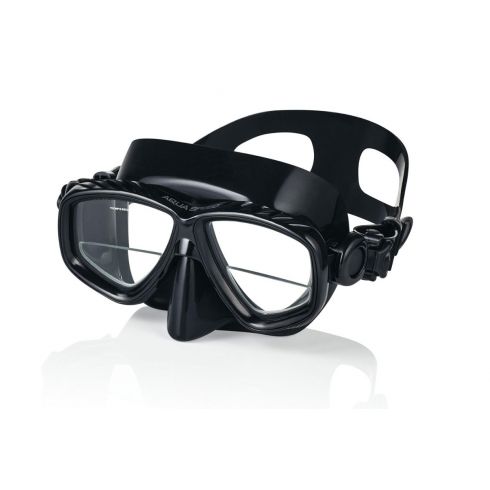 Dykkermaske OPTIC PRO m/styrke, helt sort