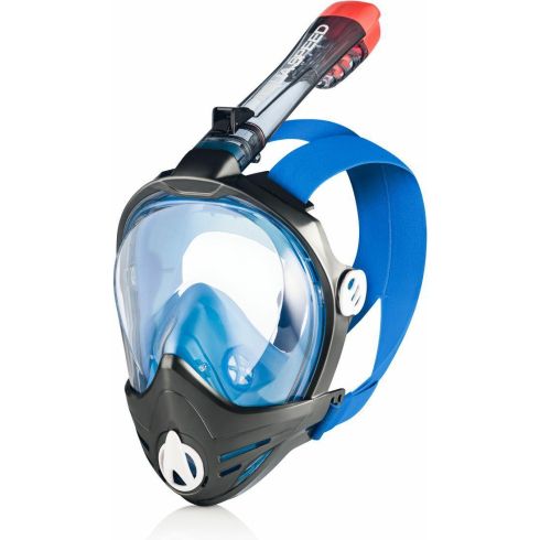 Dykkermaske full face BRIZO blå/sort + kameraholder