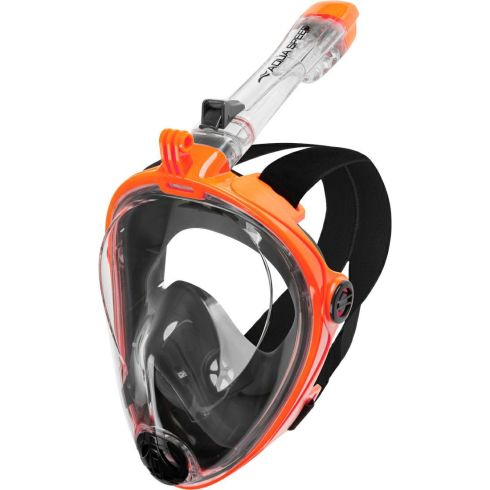 Dykkermaske full face SPECTRA 2.0 sort/orange/klar-S/M