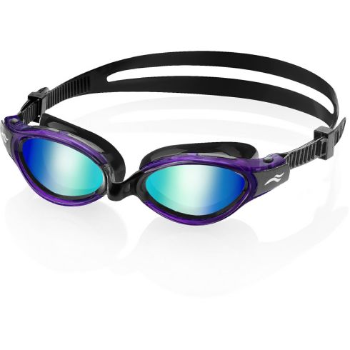 Svømmebriller voksen TRITON 2.0 MIRROR sorte/lilla