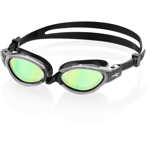 Svømmebriller voksen TRITON 2.0 MIRROR sorte/klare