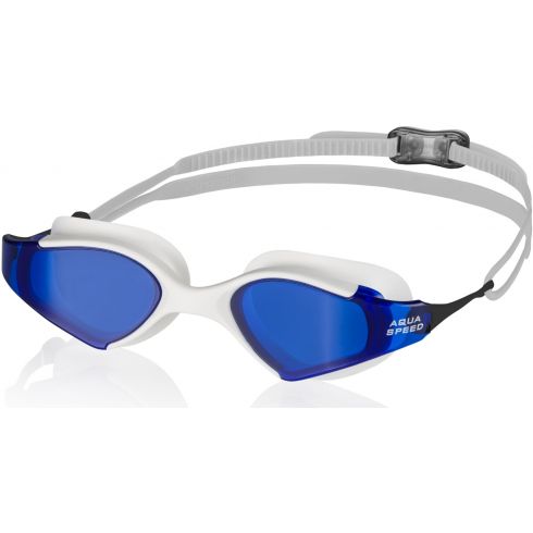 Svømmebriller BLADE, hvide/sorte/blå