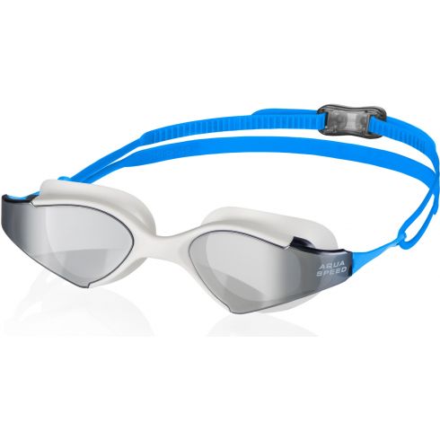 Svømmebriller voksen BLADE MIRROR hvide/blå