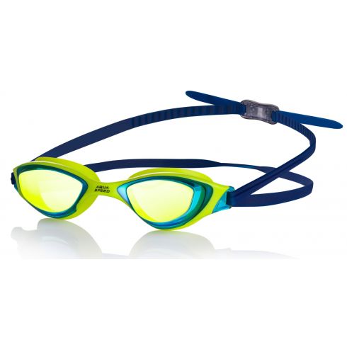 Svømmebriller voksen XENO MIRROR grøn/mørkeblå