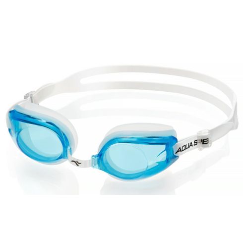 Svømmebriller voksen AVANTI hvide/lyseblå
