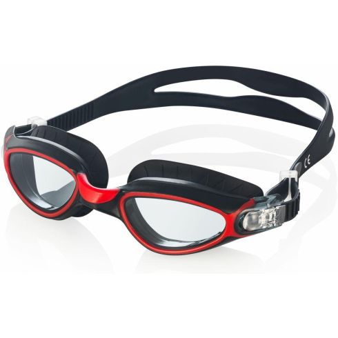 Svømmebriller voksen CALYPSO sorte/røde