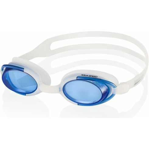 Svømmebriller voksen MALIBU hvide/blå
