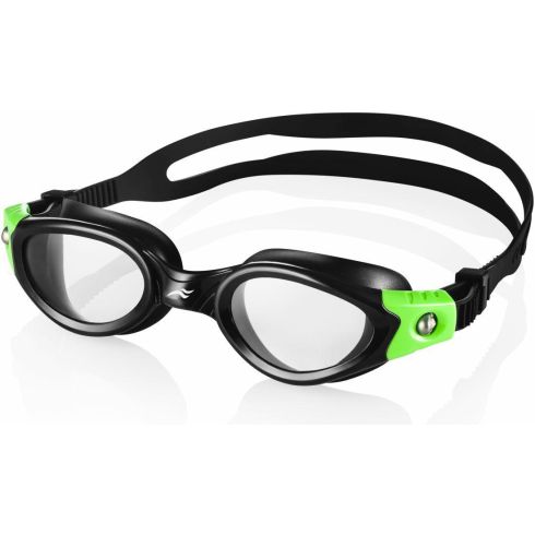 Svømmebriller voksen PACIFIC sorte/grønne